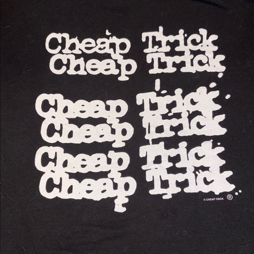 Tultex Black Cheap Trick Graphic T-Shirt - Picture 4 of 5